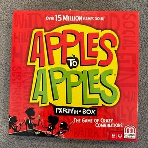 Apples to Apples Party Box Game - Complete & 5 Unopened Card Packs